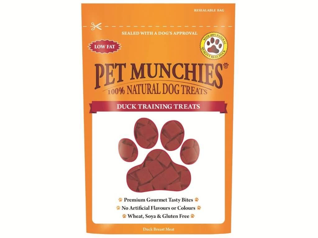 Pet Munchies Duck Training Treats 50g - 100% Natural Low Fat Wheat Gluten Free No Artificial Flavours Colours Premium Gourmet Bites