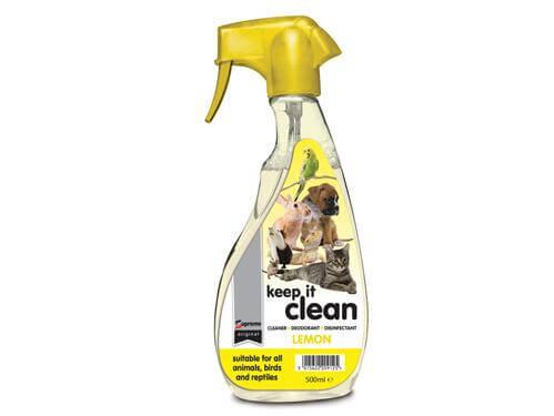 Supreme Keep It Clean Cage Cleaner Lemon 500ml for All Animals Birds Reptiles