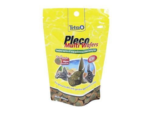 Tetra Pleco Multi Wafers 42g - Complete Food for Herbivorous Bottom-Feeding Fish with Spirulina Algae Concentrate