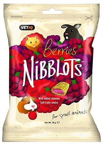 VET IQ Nibblots Berries Carrot Apple Tropical Treats for Small Animals