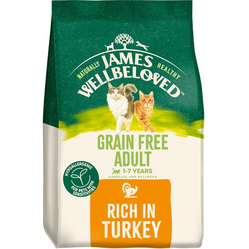 James Wellbeloved Adult Cat Turkey Dry Food - Hypoallergenic 1.5kg