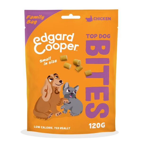 Edgard & Cooper Chicken Small Bites Dog Treats 120g Grain-free Low Calorie Monoprotein Family Bag