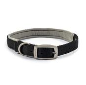 Ancol Viva Air Cushion Padded Nylon Dog Collar Black - S5