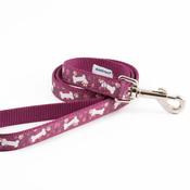Ancol Purple Bone Nylon Dog Lead 19mm x 1m image