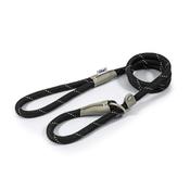 Ancol Viva Rope Dog Slip Lead Reflective Black - 12mm x 1.5m