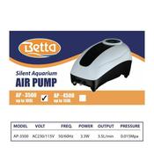 Betta Silent Aquarium Air Pump AP-3500 - Up to 100 litres