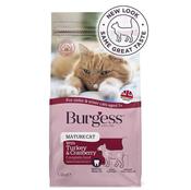 Burgess Supa Mature Cat Food Turkey &amp; Cranberry 1.4 KG