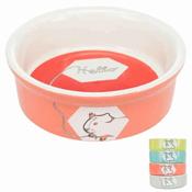 Trixie Comic Guinea Pig Ceramic Bowl Hello 240ml/ø11cm image