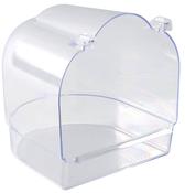Trixie Semi Circular Clear Plastic Bird Bath