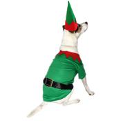 Good Boy Christmas Green Elf Costume with Hat - XXL (60cm/24" Length)
