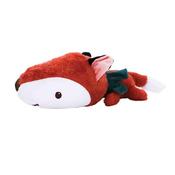 Happy Pet Christmas Big Head Bottle Cruncher Fox Dog Toy