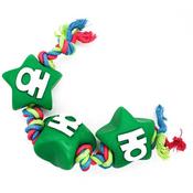 Happy Pet Christmas Festive Vinyl Rope Ho Ho Ho Dog Toy