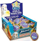 Johnsons Budgie &amp; Parakeet Super Fruit and Honey Bells Bird Treat 34g