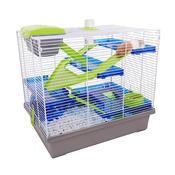 Pico XL Hamster Cage Silver (Blue &amp; Green)