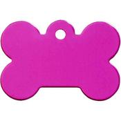 Bone Engraved I.D Tag for Pets PINK - Large