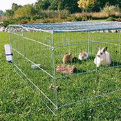 Trixie Outdoor Galvanised Rabbit/Guinea Pig Pen with Cover 144 x 58 x 116 cm (62451)