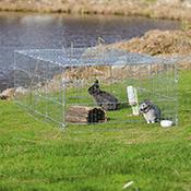 Trixie Outdoor Galvanised Rabbit/Guinea Pig Pen with Cover 216 x 65 x 116 cm (62452)
