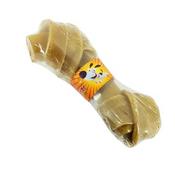 Plaque Busters Knotted Rawhide Dog Bone 6" Single
