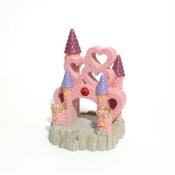 Rosewood Pink Castle of Hearts Aquarium Ornament image