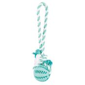 Trixie Denta Fun Playing Rope Dog Toy with Ball
