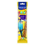 2 Budgie Fruit Sticks Treat Apricot/Fig - Vitakraft 60g