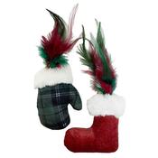 Happy Pet Christmas Mitten &amp; Boot Cat Toy