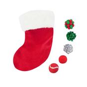 Rosewood Christmas Red Cat Toy Stocking 13 x 5 x 20cm