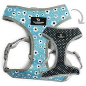 Ancol Soho Reversible Dog Harness Blue Daisy/Polka Dot - Small