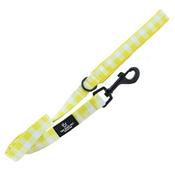Ancol Soho Yellow Check Nylon Dog Lead 100cm x 19mm