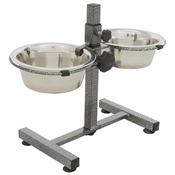 Trixie Dog Bowl Stand With 2 Stainless Steel Bowls 2.8l