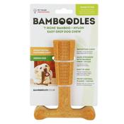 Bamboodles T-Bone Chew Medium Peanut Butter 6" image