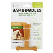 Bamboodles T-Bone Chew Small Peanut Butter 4" image