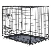 TRIXIE™ Black Fold Flat Training Dog Crate - Small 64×54×48cm (25x21x19")