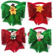 Pet Bliss Christmas Dog Bowtie Sequins with Centre Accessory