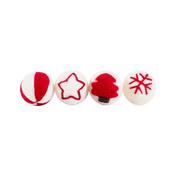 Rosewood 4 Pack Cat Wool Balls Cat Toy