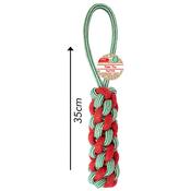 Smart Choice Christmas Glitter Rope Tug Dog Toy