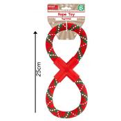 Smart Choice Festive Figure Of 8 Rope Tug Dog Toy