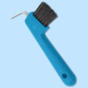 Horse Hoof Pick w/Brush Blue image