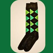 Original Sockies Size 29-35 Light Green/Grey