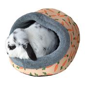 Rosewood Carrot Plush Hooded Bed image