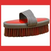 Two Tone Body Brush Red/Grey for Horse Hair