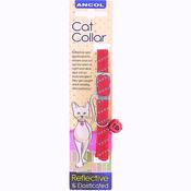 Ancol Super Soft Cat Safety Reflective Collar With Elastic RED
