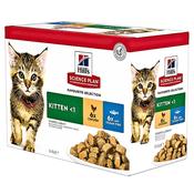 Hill’s™ Science Plan™ Kitten Cat Multipack Wet Cat Food Pouches Chicken &amp; Ocean Fish 85g x12 image
