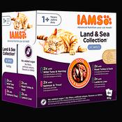 IAMS Delights Cat Pouches Land &amp; Sea Collection In Jelly 85g x12 image