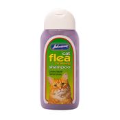 Johnson's Cat Flea Cleansing Shampoo Natural Flea Repellent 125ml SINGLE image