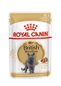 Royal Canin® Adult Cat Pouch British Shorthair Narrow Chunks In Gravy 85g SINGLE image