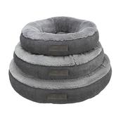 Trixie Plush Round Bed Yelina Black &amp; Grey ø55 cm