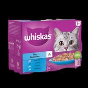 WHISKAS® 2-12 Months Kitten Cat Pouches Fish Favourites In Jelly 85g X 12 Multipack image
