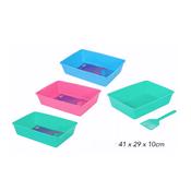 Smart Choice Cat Litter Tray With Scoop 41x29x10cm image