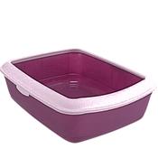 TRIXIE™ Classic Cat Litter Tray Light Lilac/White